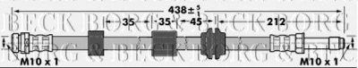 BORG & BECK bbh6980 -  Тормозной шланг